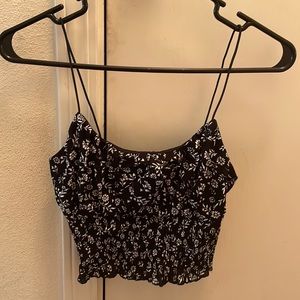 black crop top